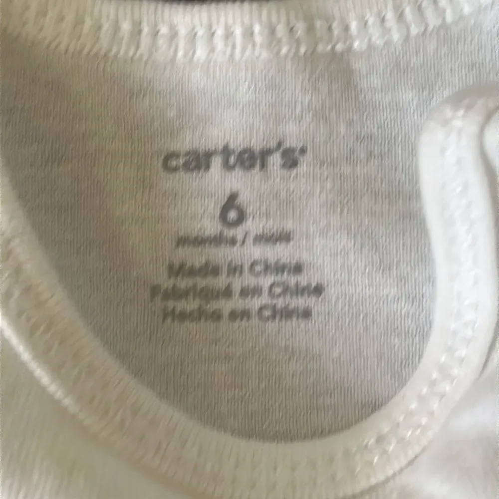 Carter’s Rompers Size 6 Months Short Sleeve Bodysuits Stripes Dinosaur Baby Boy